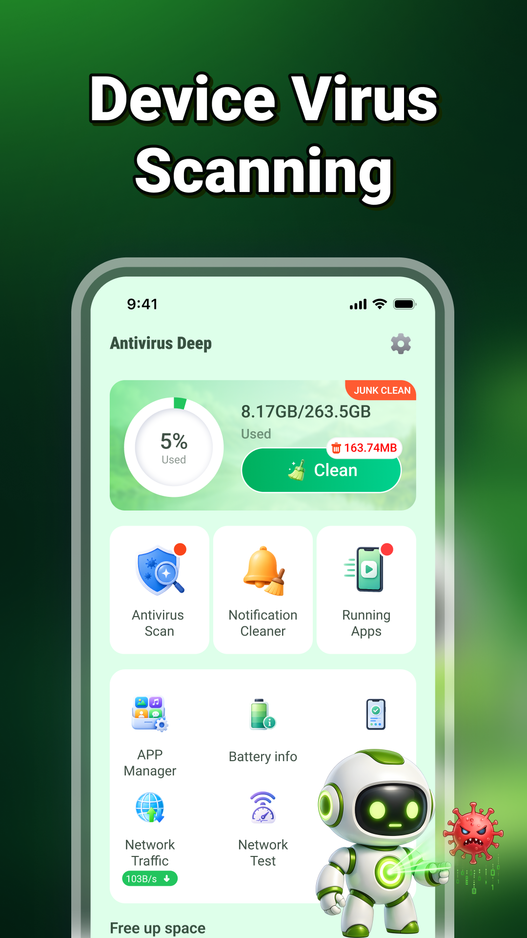 Antivirus Deep app preview